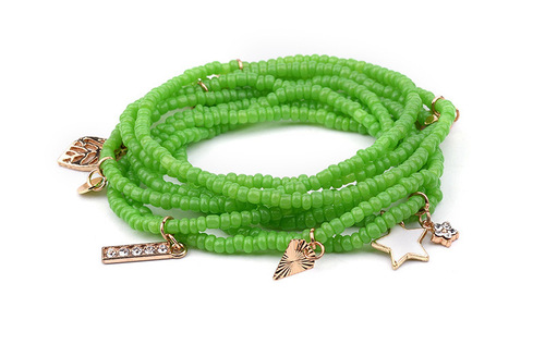 Colorful Miyuki Tila Beads Multi-layer Bracelet for Women DIY Heart Moon Stars Glass Beads Handmade Jewelry