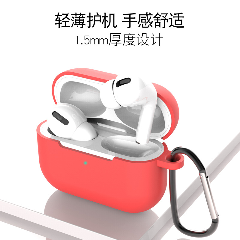 Funda protectora de silicona para auriculares Apple, funda para auriculares Airpods Pro, funda protectora para auriculares inalámbricos Bluetooth