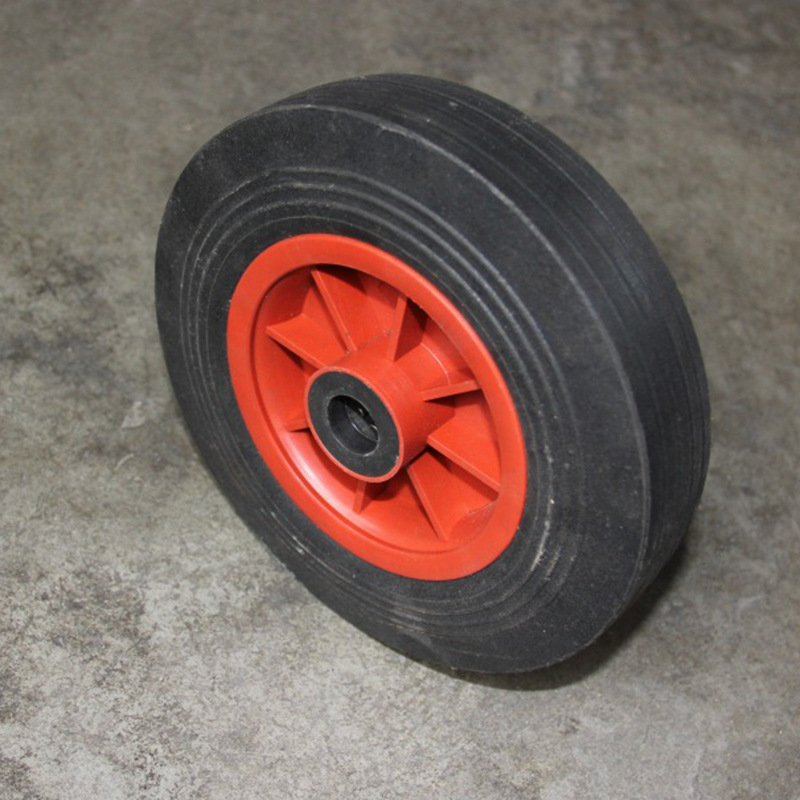 源头厂家供应优良10*2.5胶粉轮 实心轮  工具车轮子批发制作