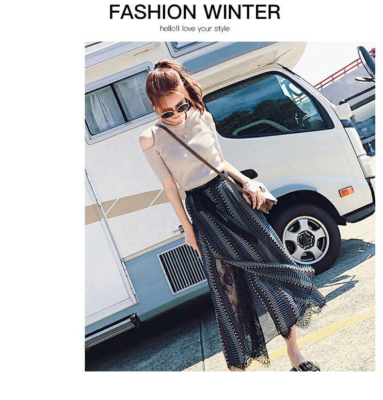 Costume femme en Tricot + mousseline - Ref 3333919 Image 12