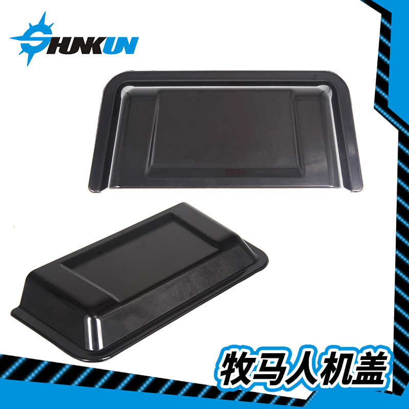 Jeep牧马人引擎发动机出风口罩适用于吉普牧马人改装机盖进气口盖