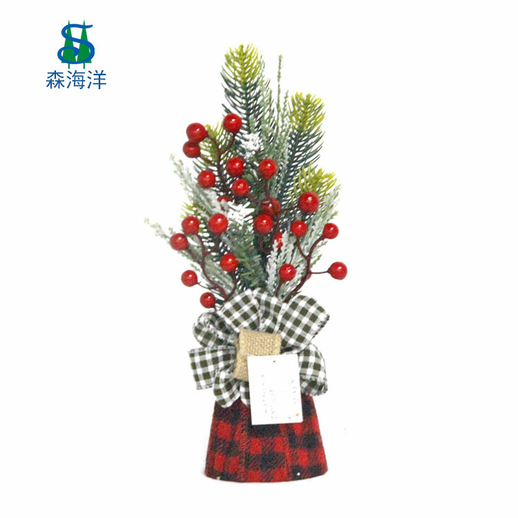Ventas Directas de fábrica Nueva Navidad 12-18 pulgadas PVC Flor Artificial pequeños adornos decoración de Navidad