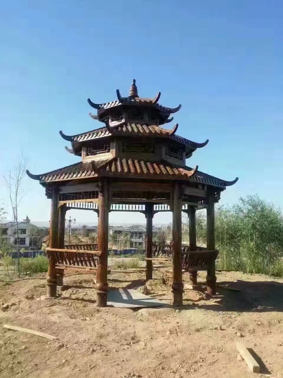 景观园林四角亭子木质六角凉亭八角凉亭欧式八角古建凉亭厂家批发-阿里巴巴