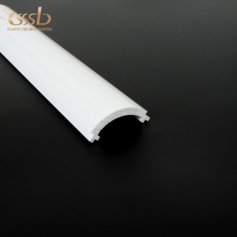 厂家定 制加厚PVC挤出异型材冷挤厚壁实心塑料条尺寸精度高白色