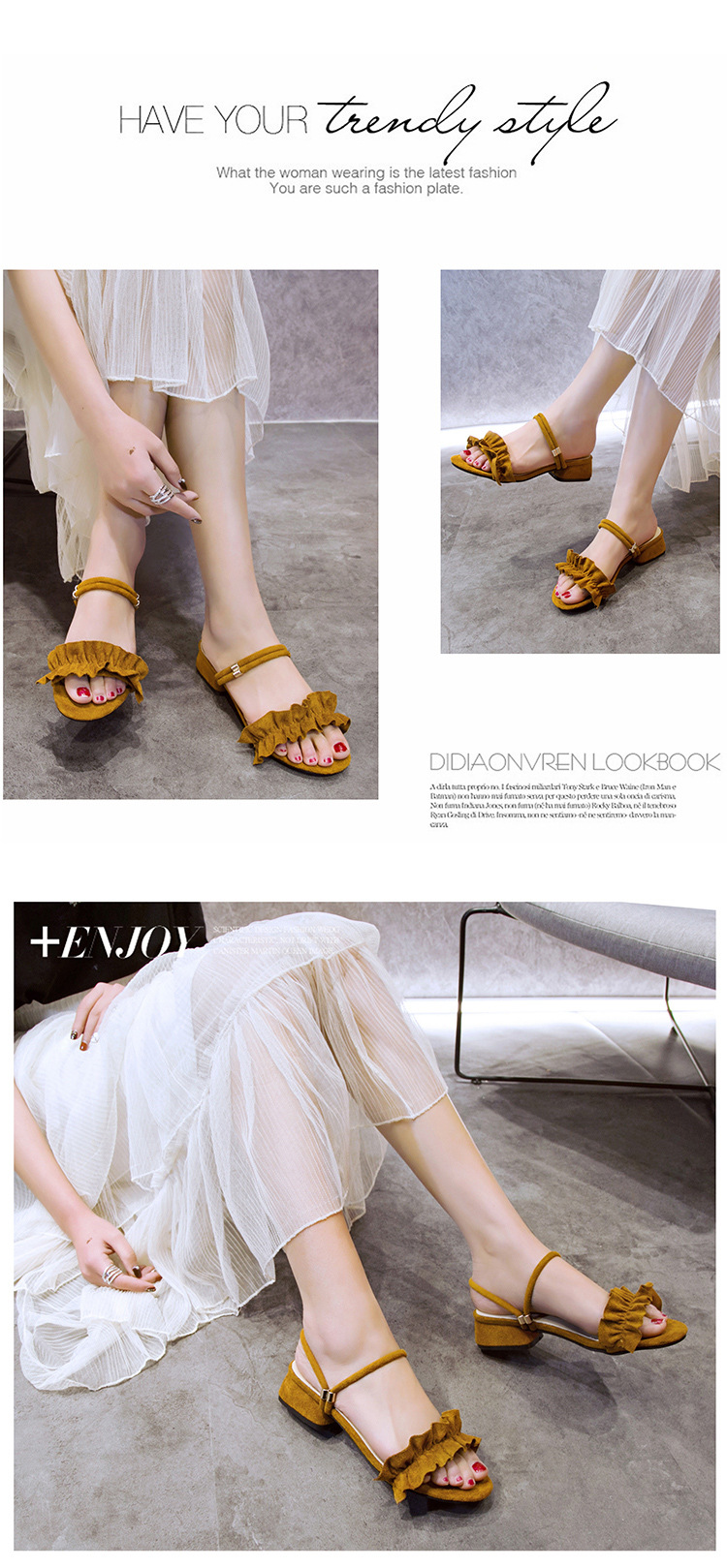 Chaussures été pour femme en Caoutchouc - Ref 3346793 Image 14