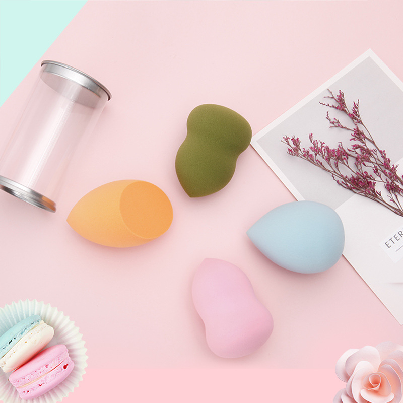 Calabaza en polvo soplo mojado y seco gota de agua oblicua corte belleza huevo hidrofílico sin látex esponja maquillaje huevo