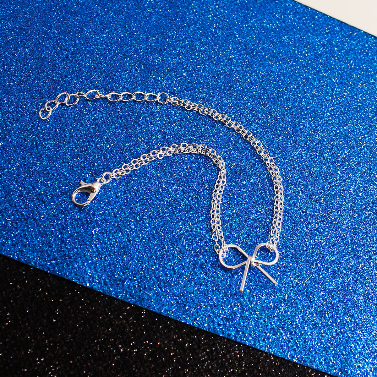 Plating Design Classic Style Bow Knot Alloy Cable Chain Chain & Link Bracelets Wholesale