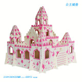 Деревянный замок для принцессы, реалистичная деревянная трехмерная головоломка, хижина, вилла, игрушка, 3D, домик своими руками