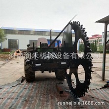 可定制开沟机 农用果园培土开沟设备  链条式开沟机水你路面开沟