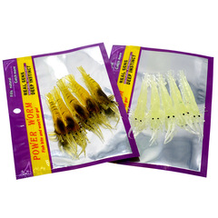 蝦7cm 軟蟲軟蝦軟餌漁具 漁具釣具垂釣路亞草蝦魚餌