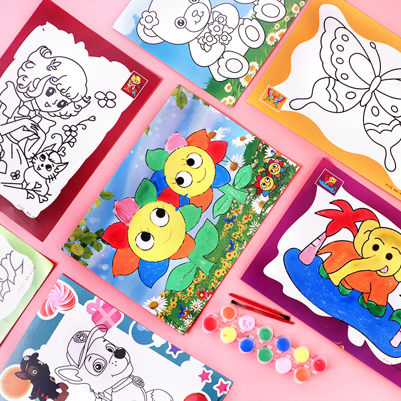 Children's watercolour handmade