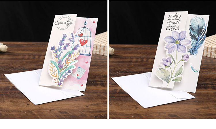 Sweet Flower Paper Holiday Daily Card display picture 1