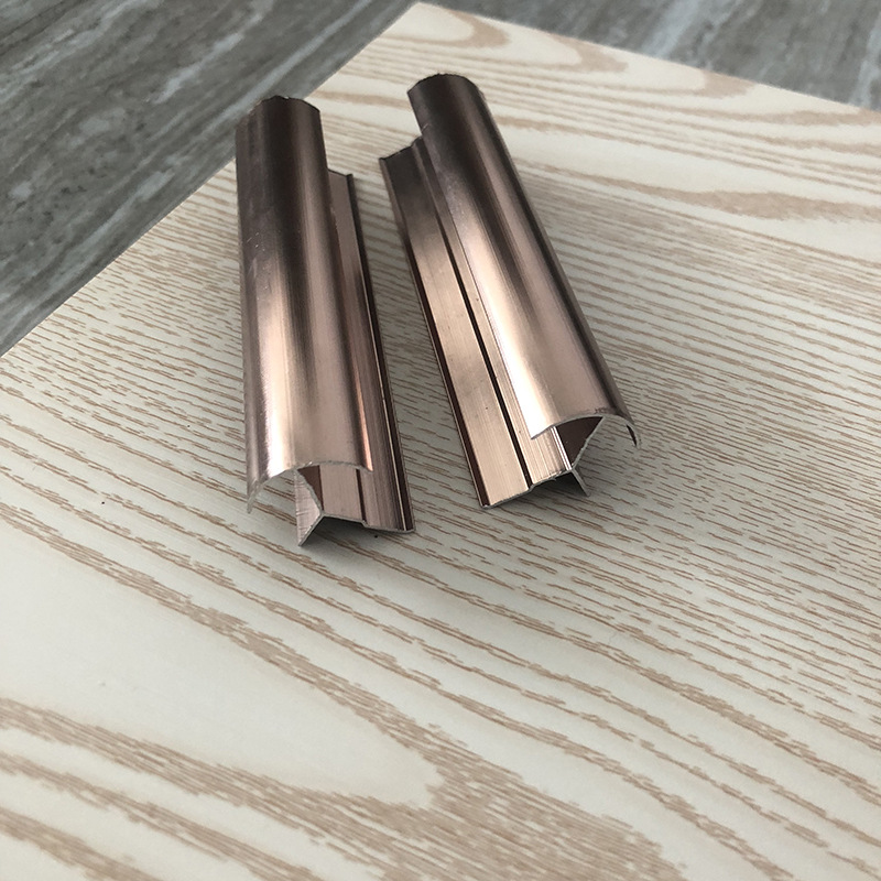 綠雅廠家直銷竹木纖維集成牆板護牆板9mm開口工字陰陽角收口鋁條