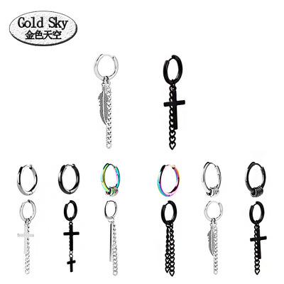 跨境爆款不锈钢流行耳环新款欧美首饰男女士耳环耳圈耳坠耳钉批发|ms