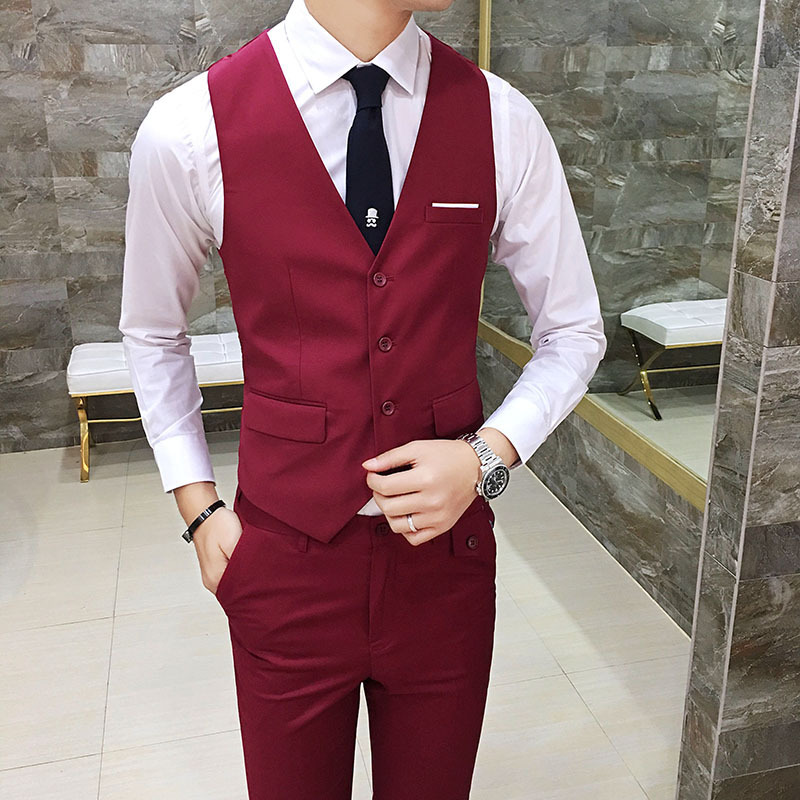 2018春季新款店主風原創英倫日系青年休閑西裝馬甲