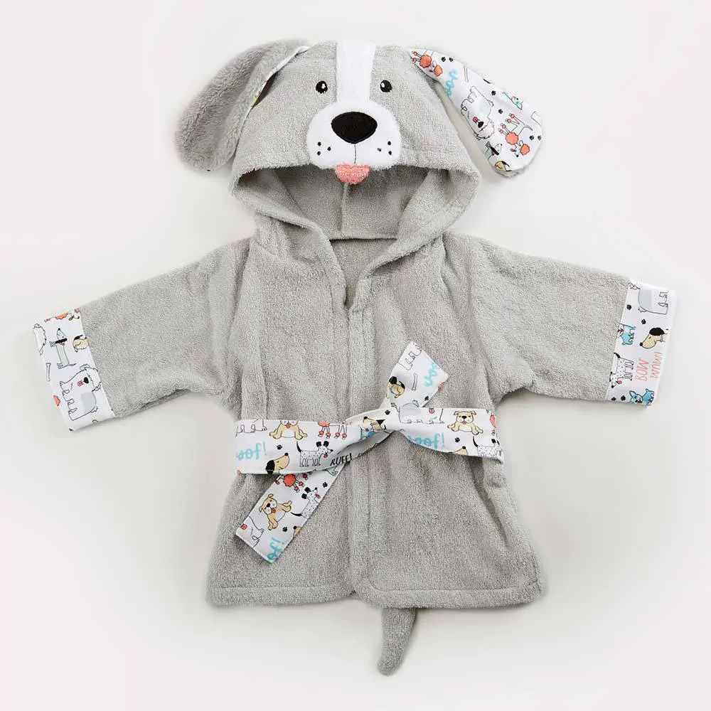 Spring cartoon children's bathrobe for men and women, pijama, Korean style, wholesale