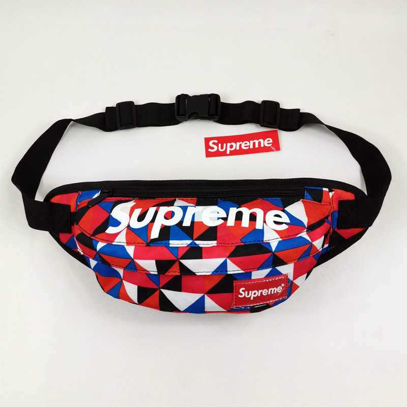 印花帆布腰包男女户外多功能手机包休闲时尚胸包字母腰包|ms