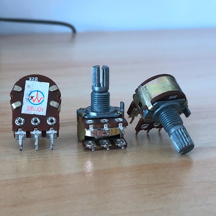 漫步者C1音响电位器 VOLUME 148型双联B5K*2 梅花轴15MM