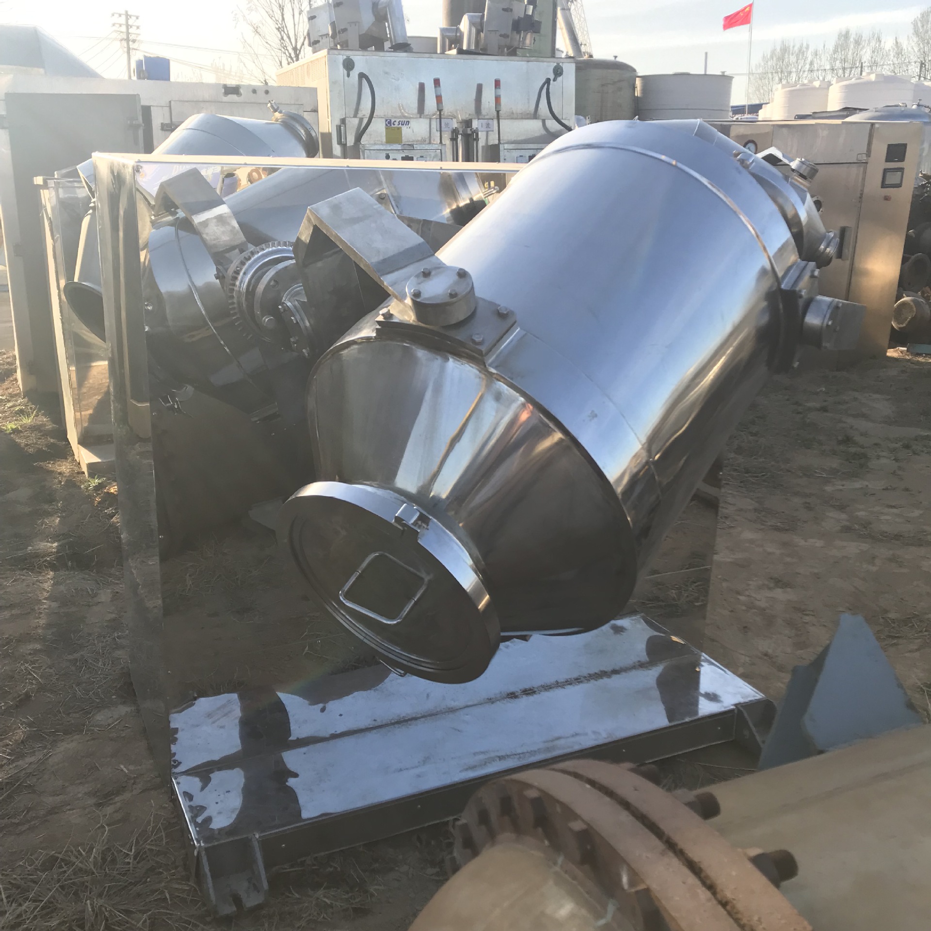 低价出售二手混合机 二手200L三维混合机 二手多向运动干粉混合机