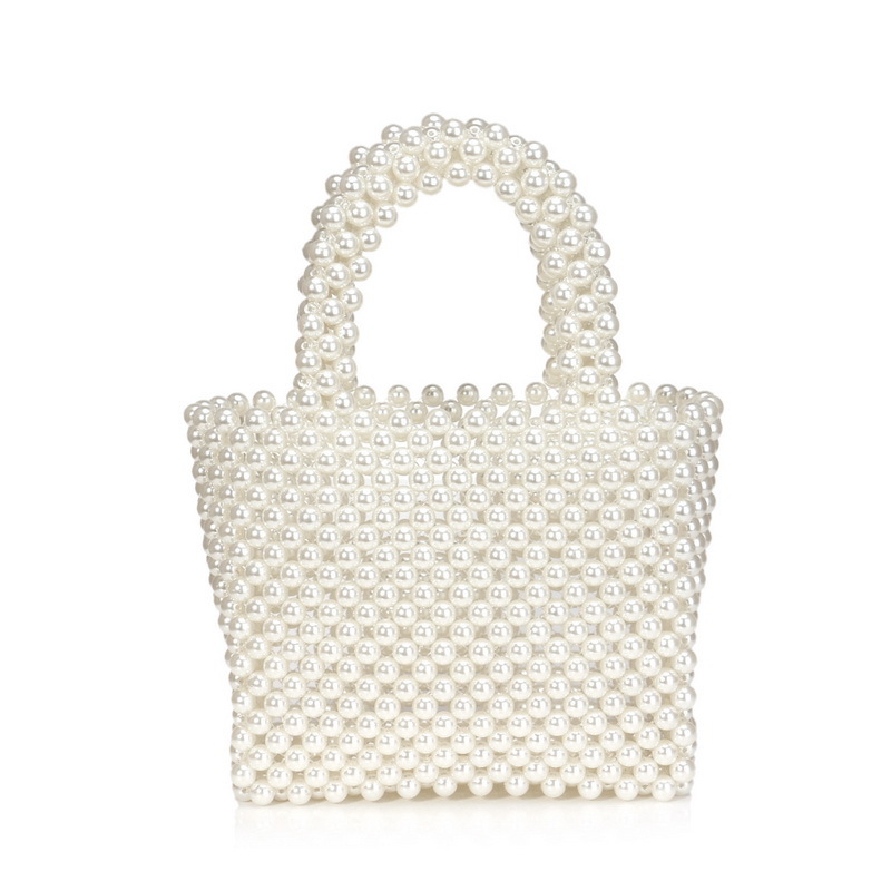 New Ladies Pearl Bag Fashion Handbag Hand-beaded Woven Bag Wholesale Nihaojewelry display picture 15