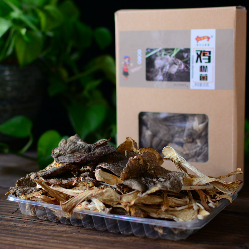 厂家供应 90g包装鸡枞菌干片 云南特产食用菌 煲汤油炸火锅干货菌|ms