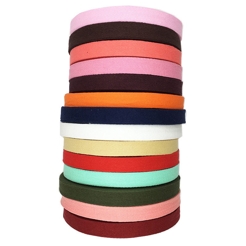 2cm宽彩色全棉人字带 优质纯棉包边带黑色人字纹织带棉带厂家直销