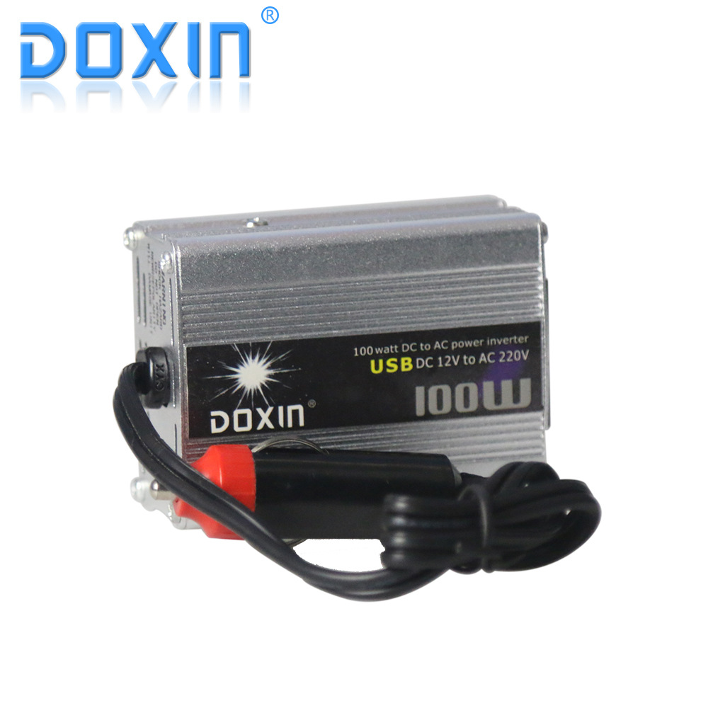 东星DOXIN逆变器带点烟头车载逆变器100W带usb接口电源转换器直销