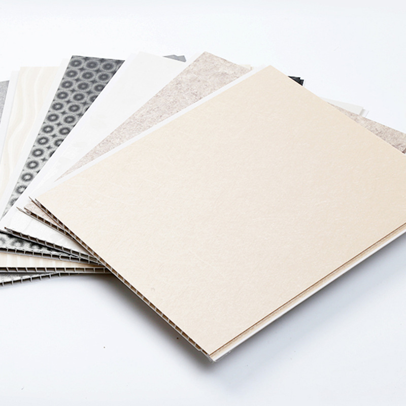 PVC plástico hebilla techo a prueba de humedad ignífugo techo plano integrado panel de pared de instalación rápida decoración de la pared