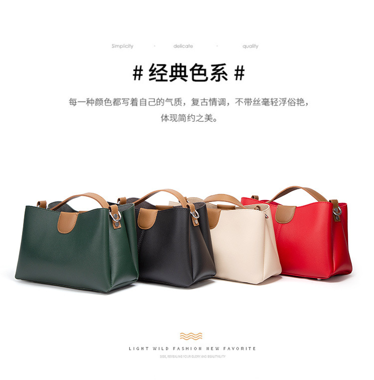 Koreanische Mode Einfache Retro-messenger-handtasche display picture 26