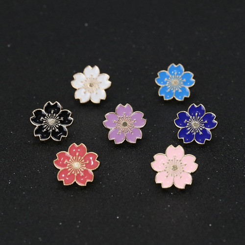 Sweet Japanese college Japanese style cherry blossom corsage brooch girls cute badge jk uniform brooch clothing accessories