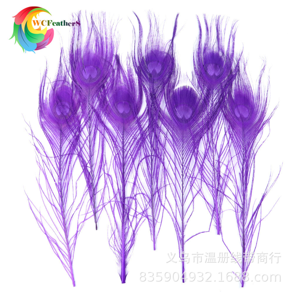 温册厂家直销天然孔雀羽毛DIY家居花瓶装饰婚庆道具新娘胸花材料详情图15