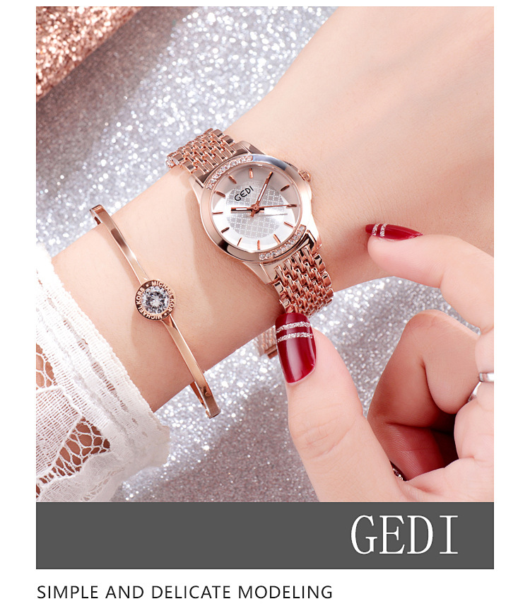 steel band fashionable dial diamonds watchpicture5
