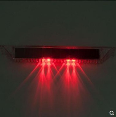 Solar Flashing Light Tail Light LED Decorative Light Warning Light Thunderstorm Racer Water Flow Light Flashing Light Car