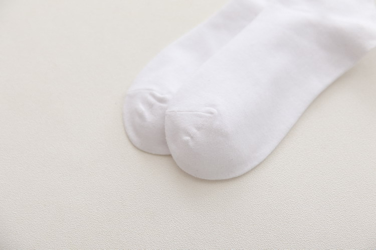 秋冬季全棉彩虹袜中筒袜子条纹情侣袜