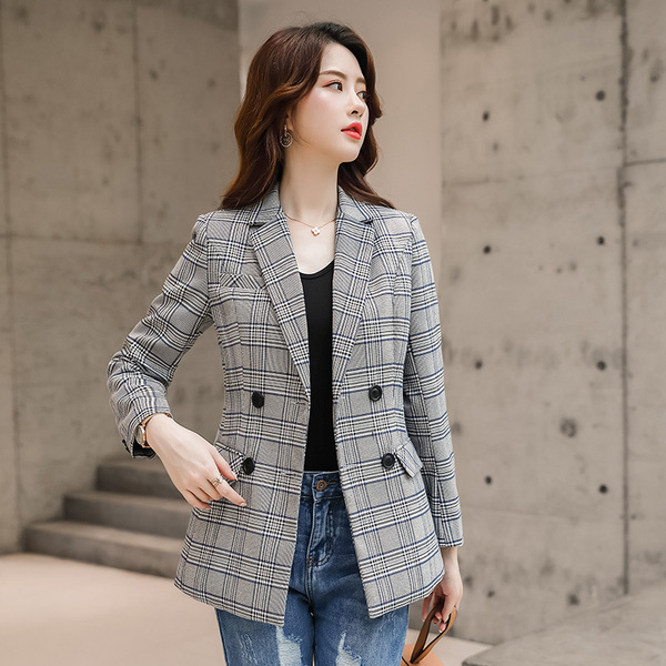 Small suit jacket， nursery figure， professional suit， autumn and winter suit