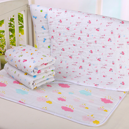 Cotton Washable Waterproof Leaky Breathable Newborn Baby Diaper Pad Small Size Diaper Mat