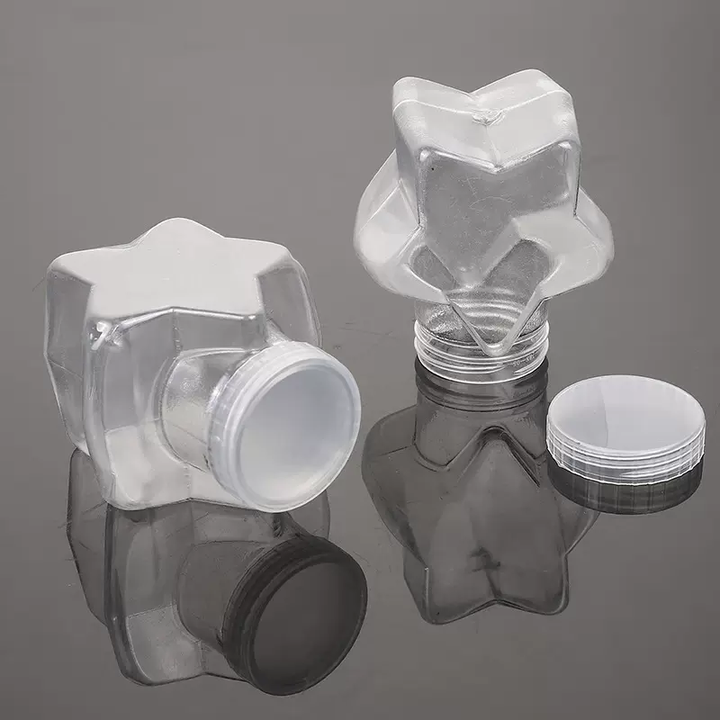 实体厂家 创意37口五角星塑料瓶 环保PET糖果饰品包装瓶 来样