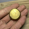 Antique gold coins gilt gold coin gold ingot gold ingot Fu Lushou's daily golden round small gold ingot Daqing gold ingot