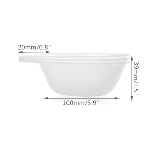 Cross-border wholesale outdoor bowl set pot tableware accessories portable PP transparent bowl camping barbecue mini plastic bowl