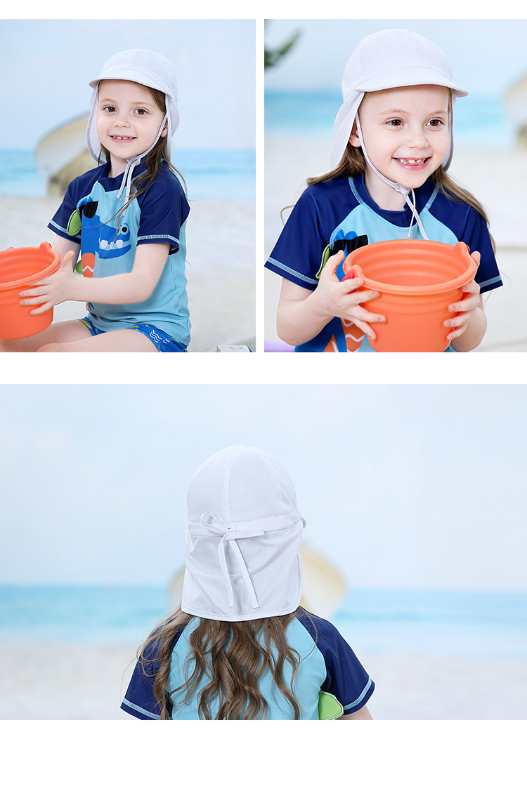 أطفال للجنسين أسلوب بسيط اللون الصامد قبعة الشمس display picture 4
