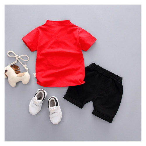  new baby Chinese style short-sleeved suit trendy children's summer clothes 3-year-old boys and girls summer clothes two-piece set