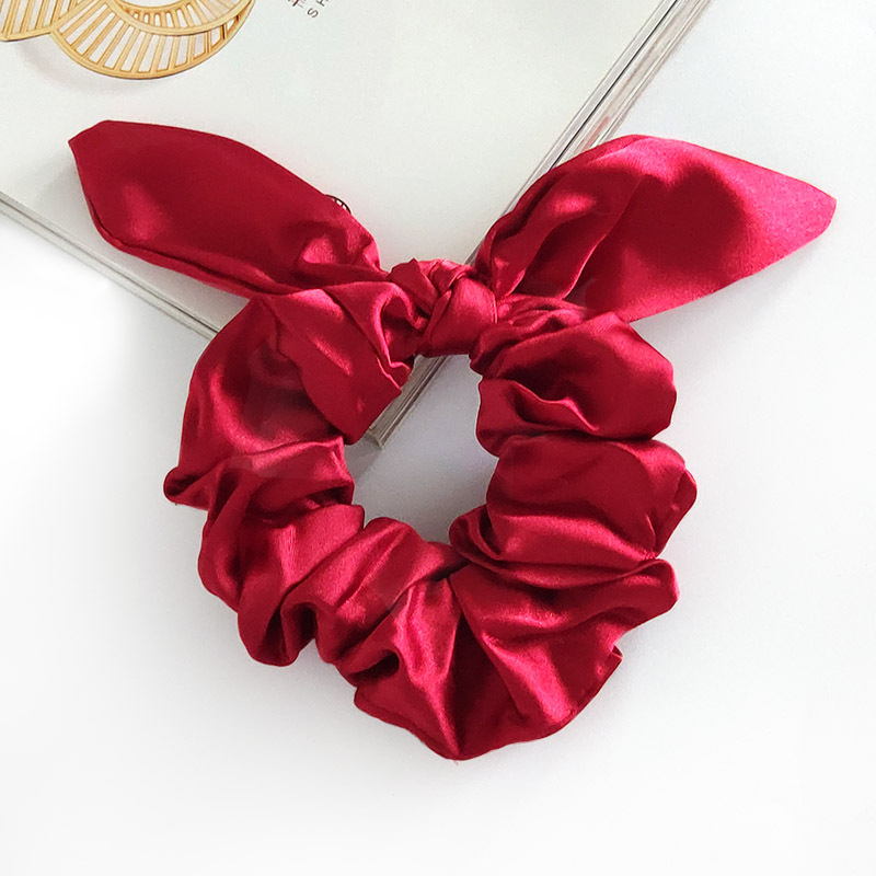 Satin Cloth Fashion Rabbit Ears Hair Scrunchies display picture 3