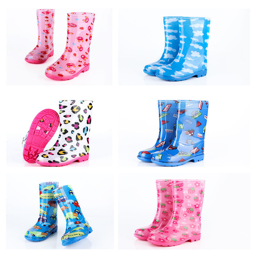 Stargazing Waterproof Rain Boots for Kids and Students, Anti-Slip, Korean Style, Fashionable, Warm Insulation, All-Season Water Shoes