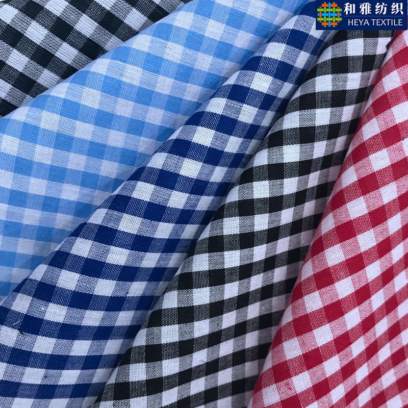全棉巴厘纱色织格子布 透气轻薄朝阳格衬衫连衣裙现货面料