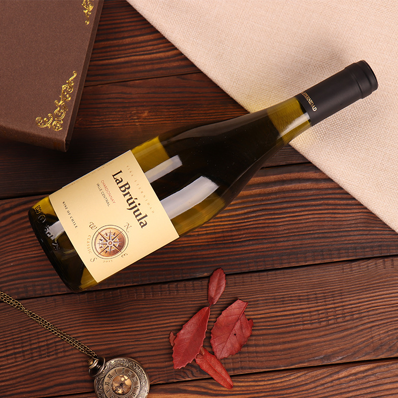 红酒代发智利白葡萄酒原瓶进口白葡萄酒时空罗盘莎当妮干白葡萄酒|ru