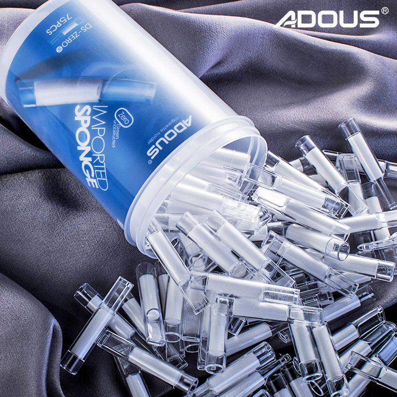 Aidoshi Low-Resistance Cotton Filter Healthy Cigarette Holder One Can of 75 Pieces Disposable Disposable Cigarette Holder Wholesale