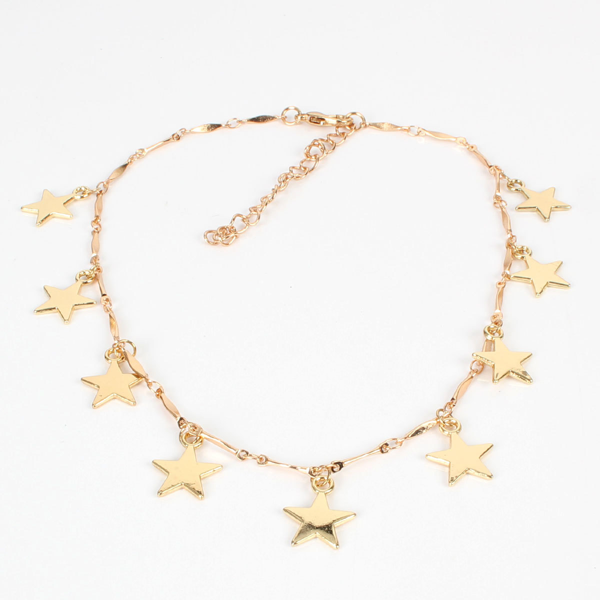 Clavicle Chain Temperament Simple Wind Short Section Copper Five-pointed Star display picture 7