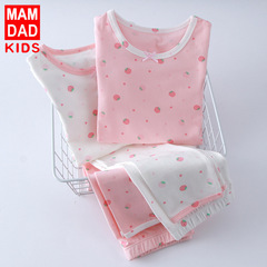 Spring and Autumn New Children's Underwear Set Infant Autumn Top and Bottom Cotton Direct Manufacturer Sale Children's Homecoming Set