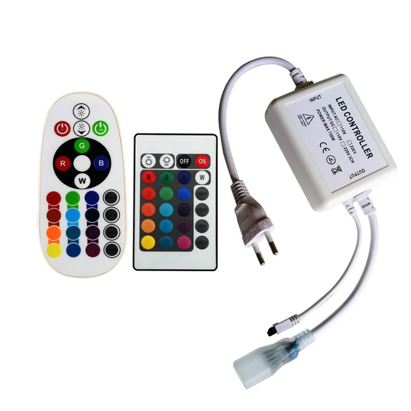 Light strip, controller, colorful LED lamp, plug, 220v, 16 colors, remote control