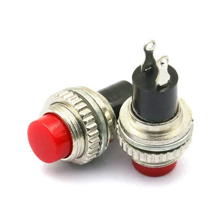 Кнопка сброса DS-314 DS316 разблокированный круглый клавишный переключатель две ножки красный зеленый (